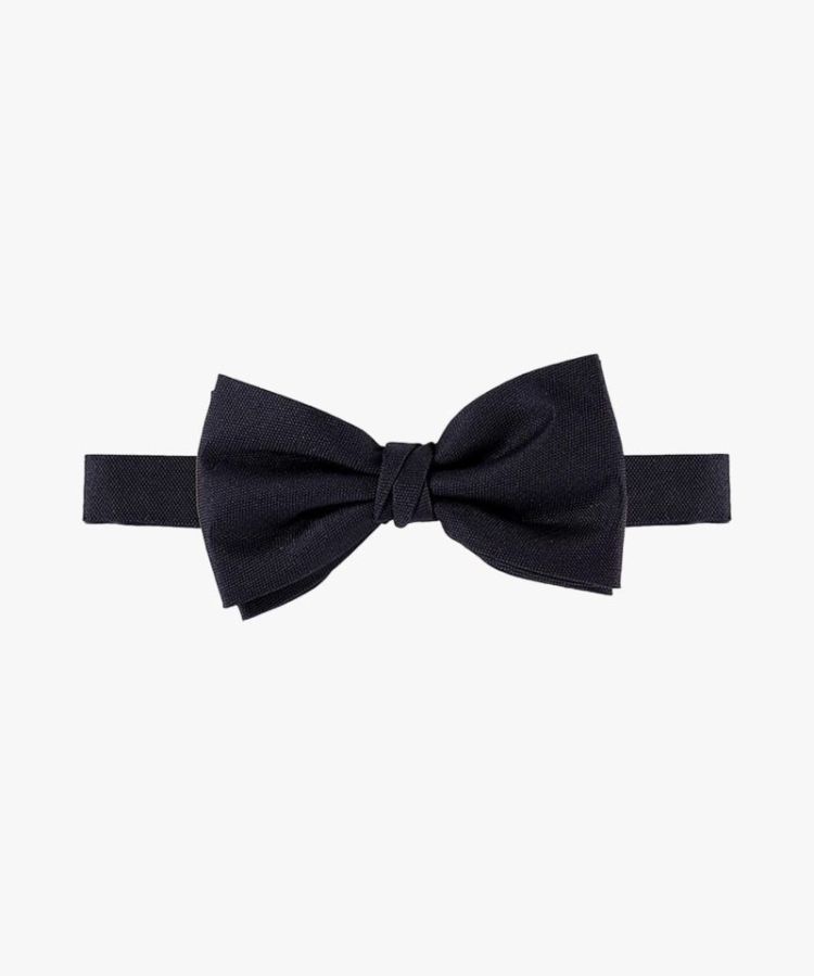 PP5V00001A BOWTIE SILK WOVEN BLACK A Black