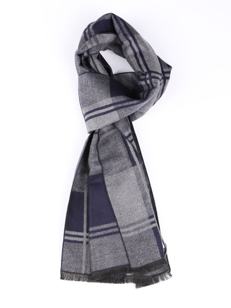 PM2S30006A SCARF WOVEN VISC POLY NAVY P Navy
