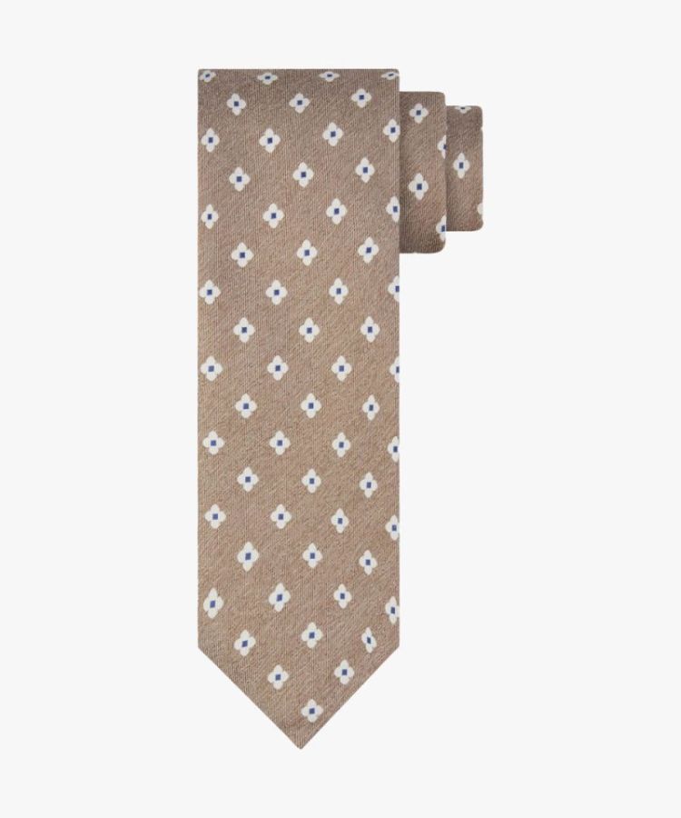 PPUA10011A TIE SILK WOVEN BROWN H Brown