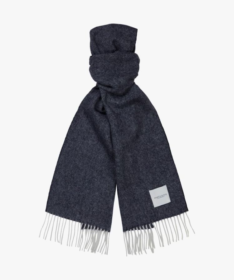 PPUS30001C SCARF LAMBSWOOL NAVY P Navy