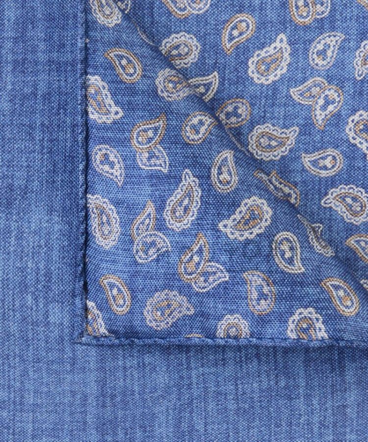 PPVN10063A PSQ SILK DOUBLE PRINT NAVY P Navy