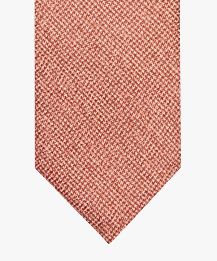 PPVA30018D TIE SILK PRINT RUST Y Rust