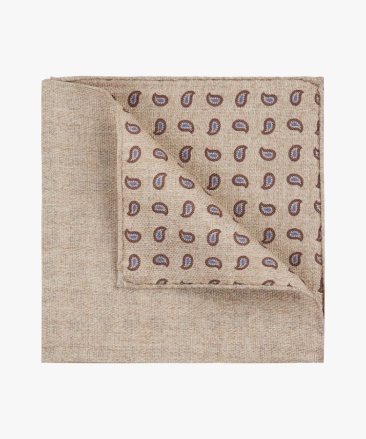 PPVN30030A PSQ SILK DOUBLE PRINT BEIGE F Beige