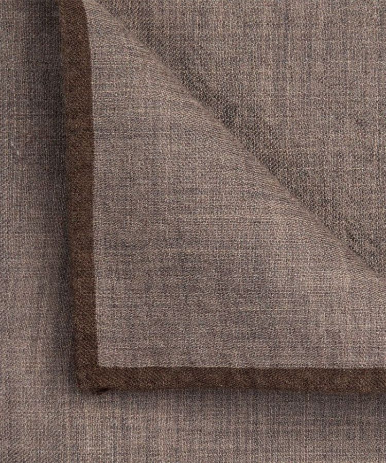 PPVN30034C PSQ WOOL PRINT BROWN H Brown