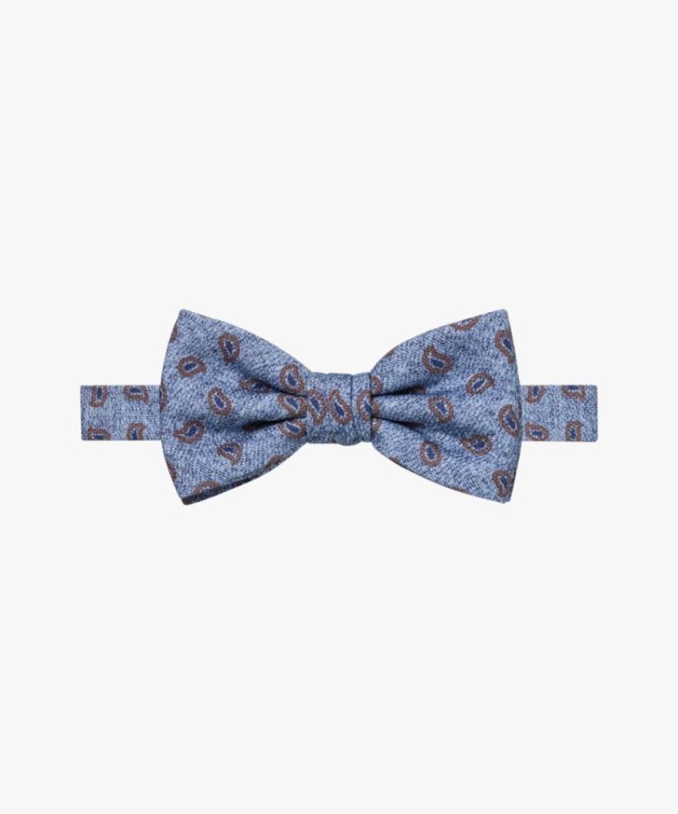 PPVV30014B BOWTIE SILK PRINT BLUE M Blue