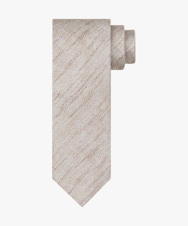 PPWA10016A TIE SILK WOVEN BEIGE F Beige