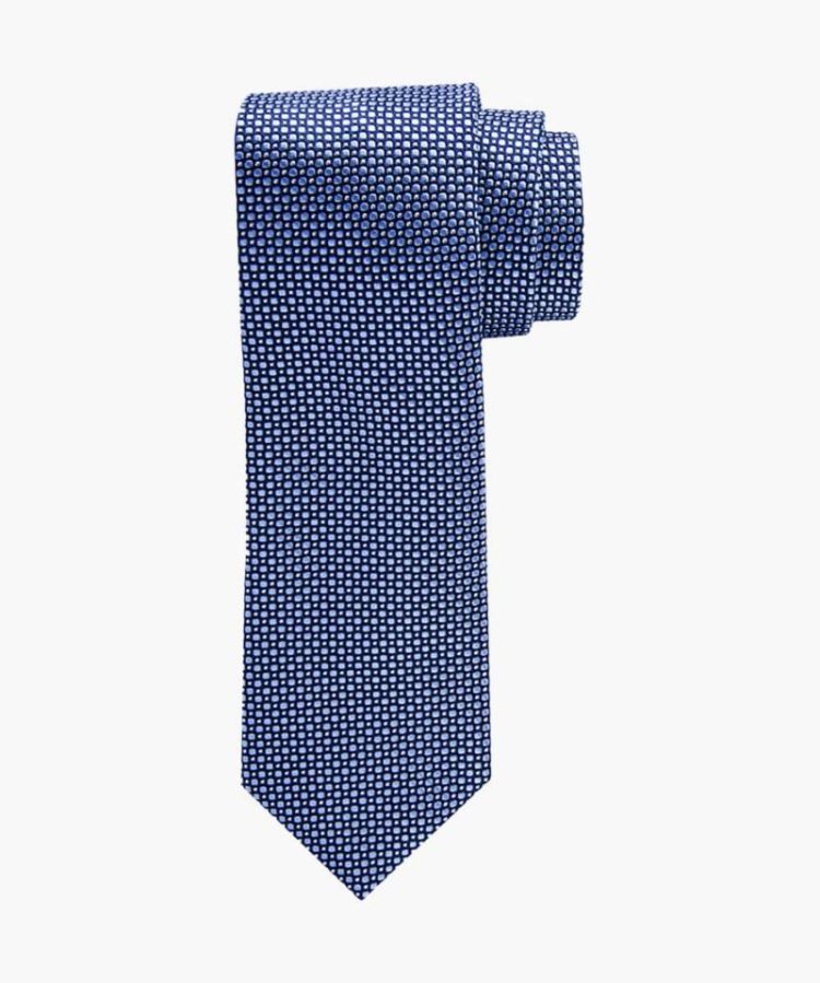 PP5AA0006C TIE SILK WOVEN BLUE M Blue