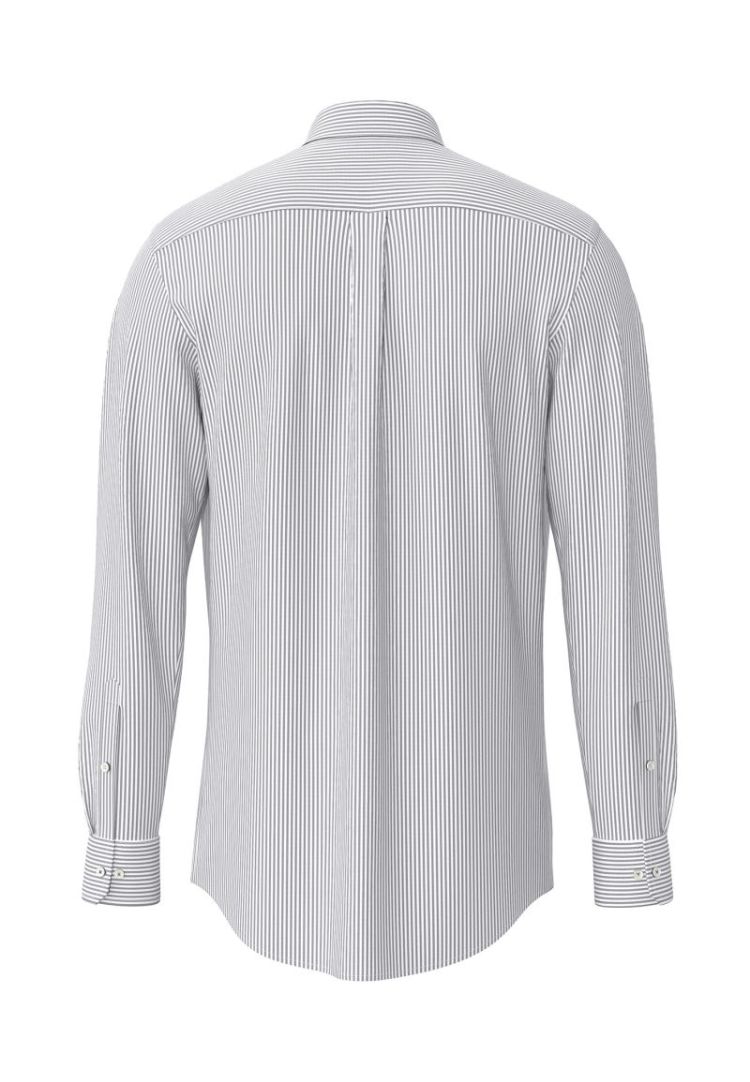 All Season Oxford Shirt. 1-1. B.D. 5570 navy strip