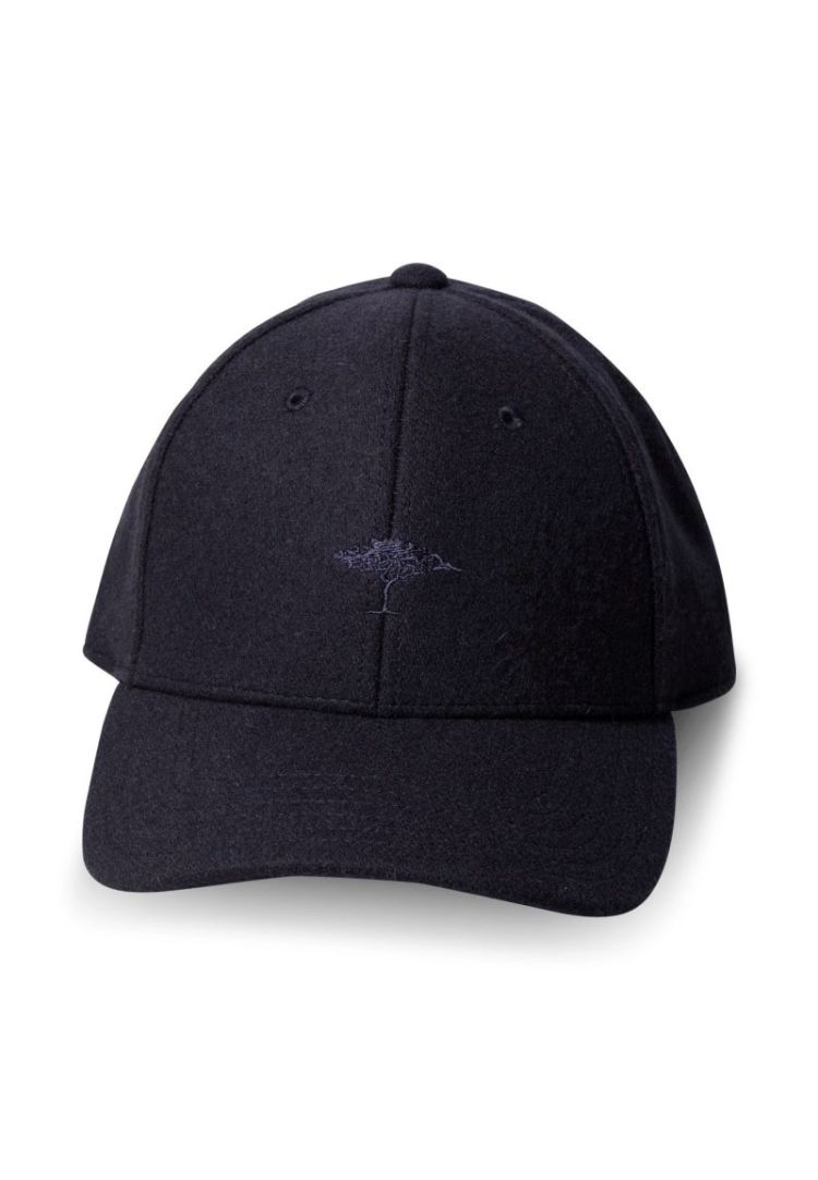 Flannel Cap. Tree Logo 685 navy