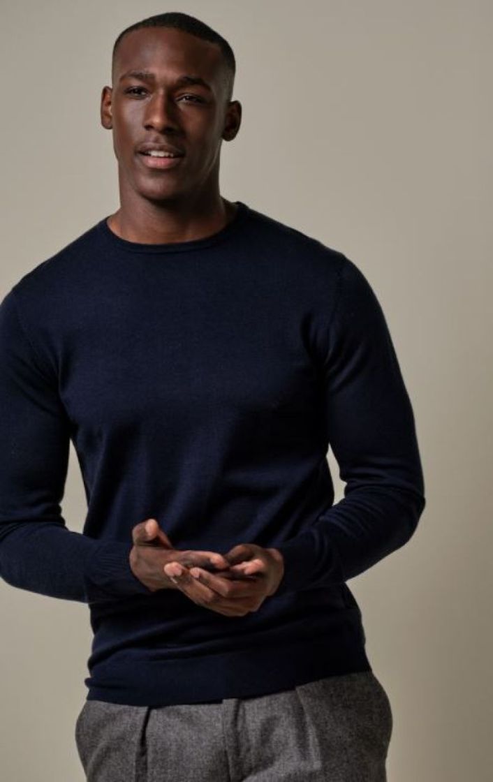 PP2J00011A PULLOVER CREW NECK NAVY P Navy