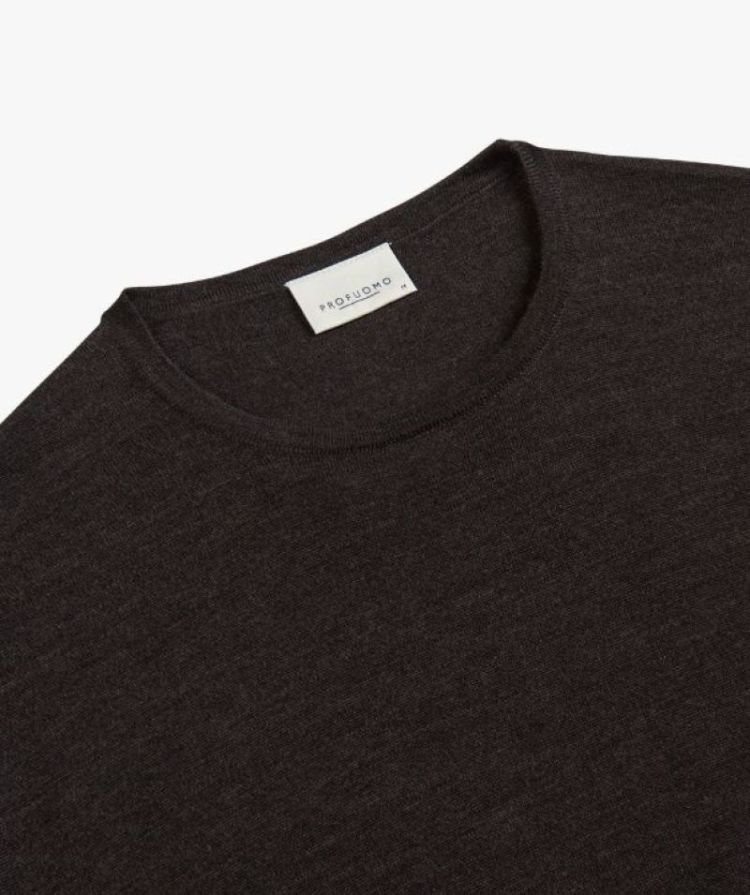 PP2J00011C PULLOVER CREW NECK DARK BROWN H2 Dark Brown