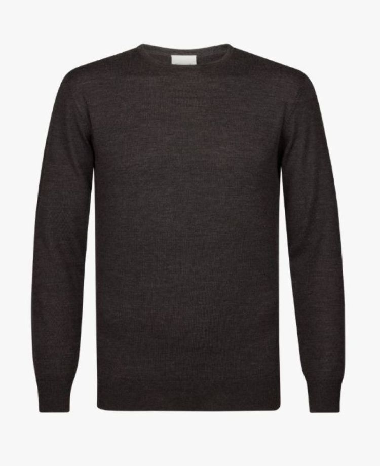 PP2J00011C PULLOVER CREW NECK DARK BROWN H2 Dark Brown