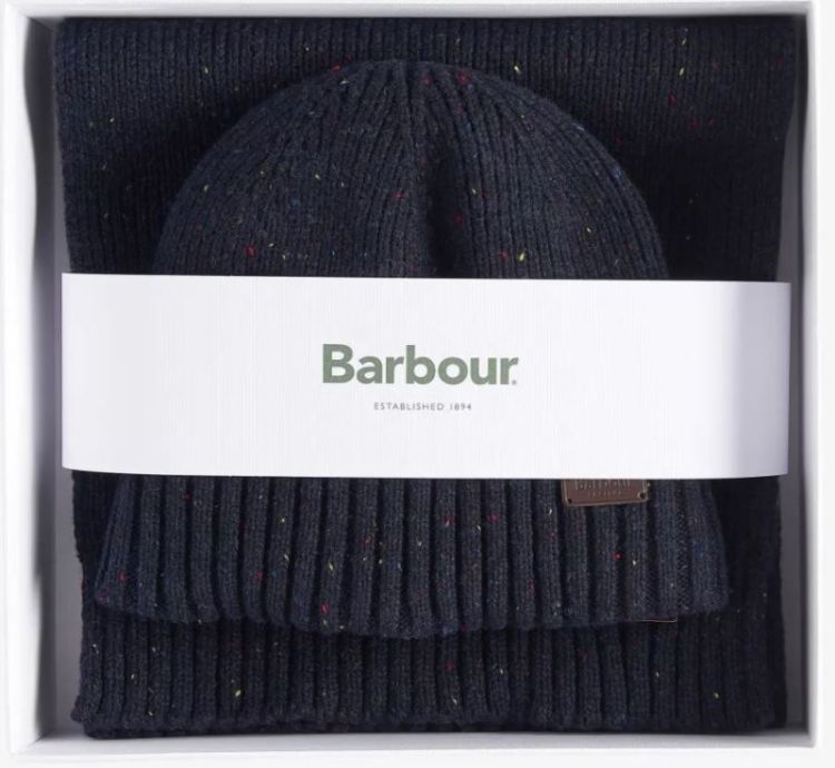 Carlton fleck beanie & Scarf gift set SOS - NY31 NAVY