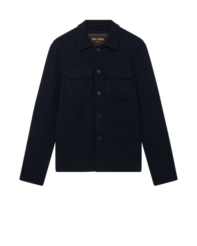 AUSTIN KNIT OVERSHIRT 469 Navy