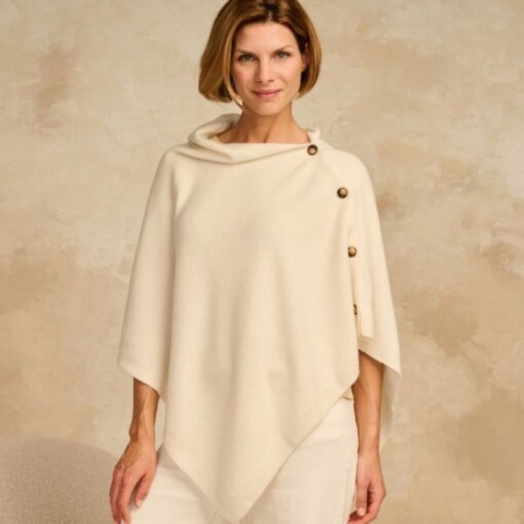 LCPONCHO2 PONCHO ECRU ecru