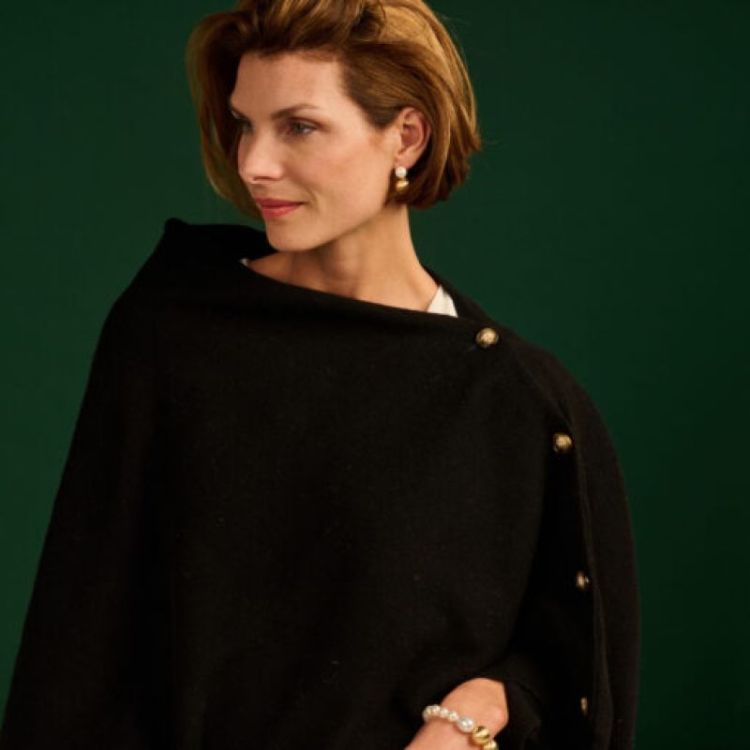 LCPONCHO2 PONCHO ZWART zwart