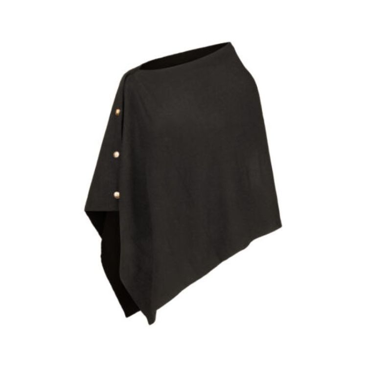 LCPONCHO2 PONCHO ZWART zwart