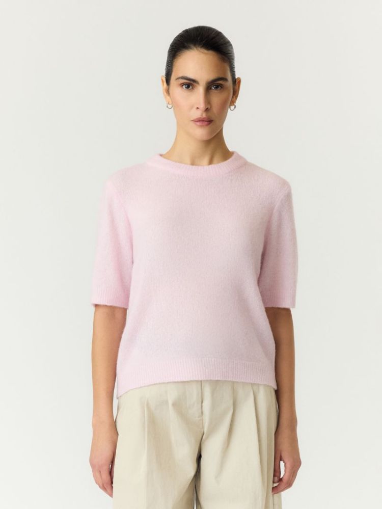 YASJOHI SS WOOL BLEND PULLOVER 258159 Pale Lil