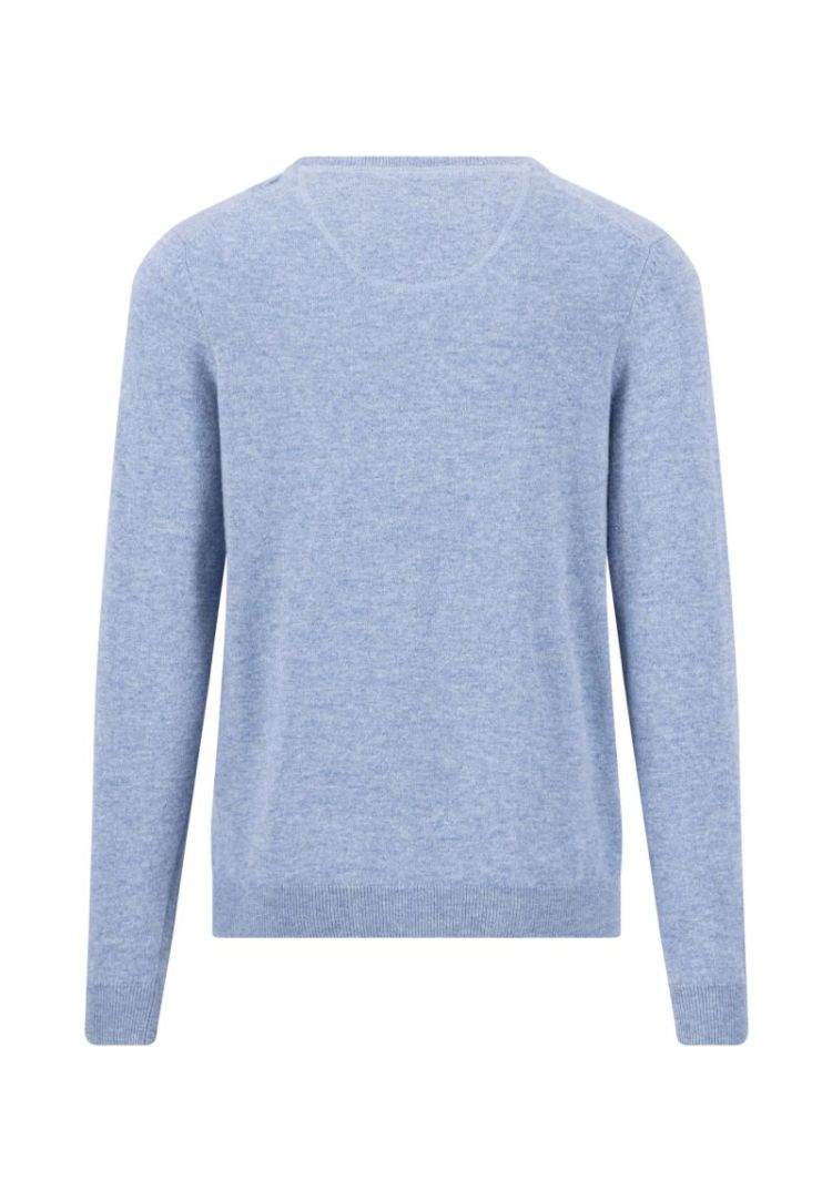 O-Neck. Merino Cashmere 660 air blue