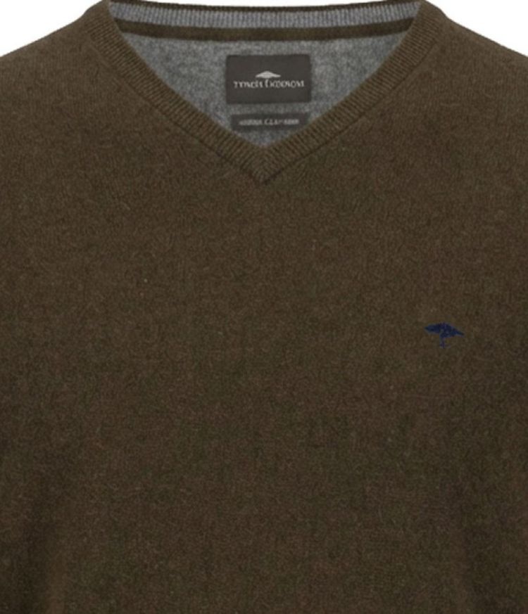 V-Neck. Merino Cashmere 866 soil