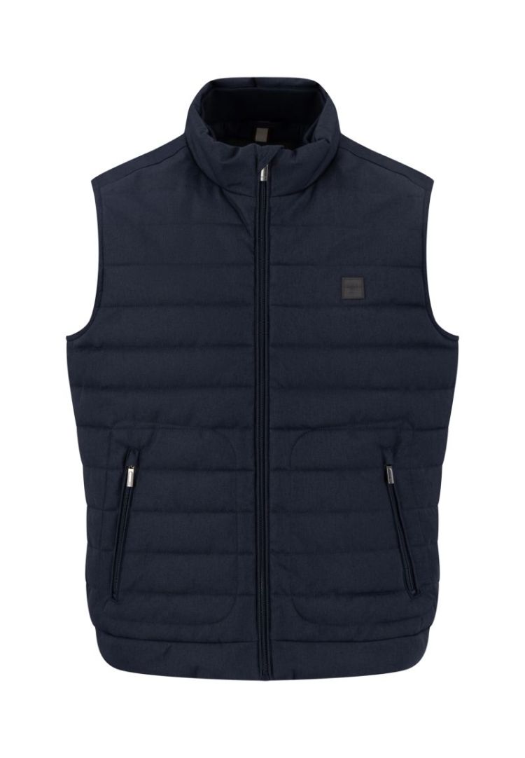 melange vest 688 dark navy