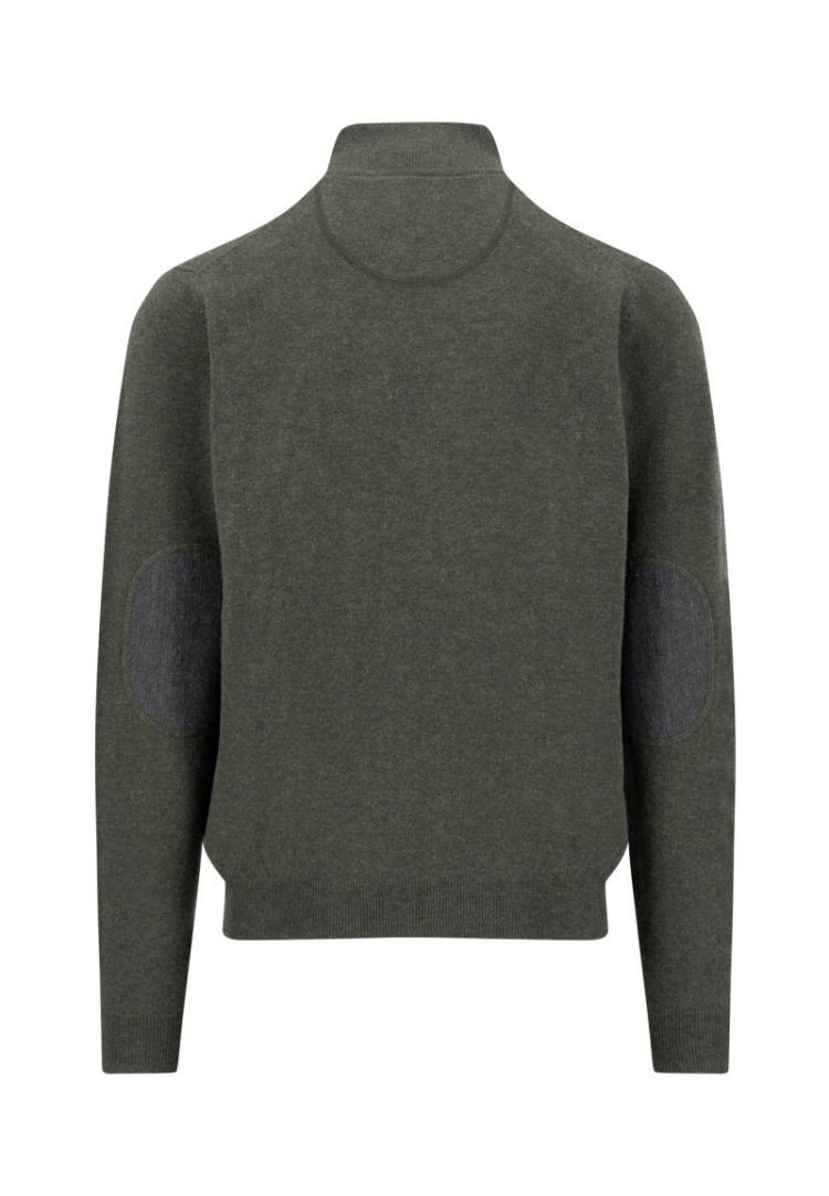 Cardigan. Lambswool*RWS 749 cypress