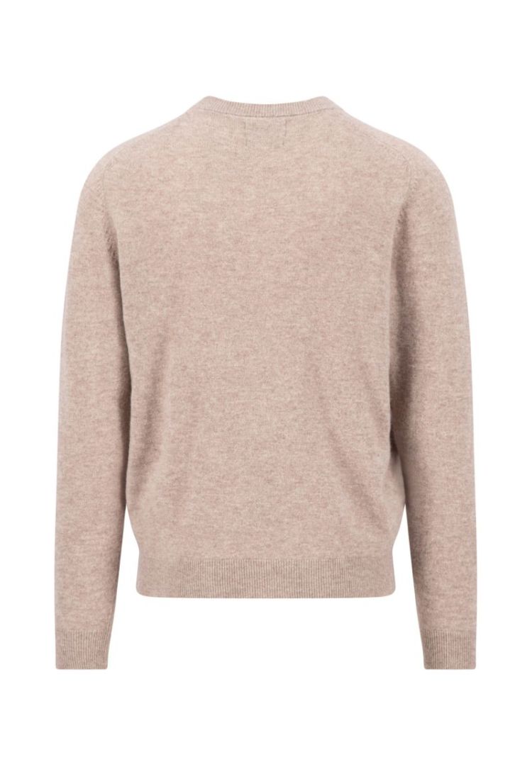 O-Neck. Cashmere 863 light taupe