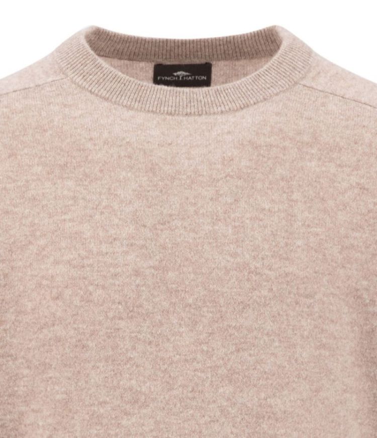 O-Neck. Cashmere 863 light taupe