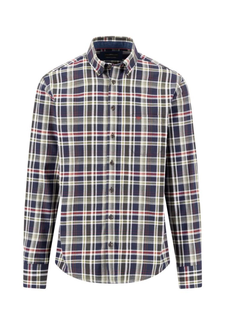 Colorful Flannel Check. B.D.. 1-1 748 moss