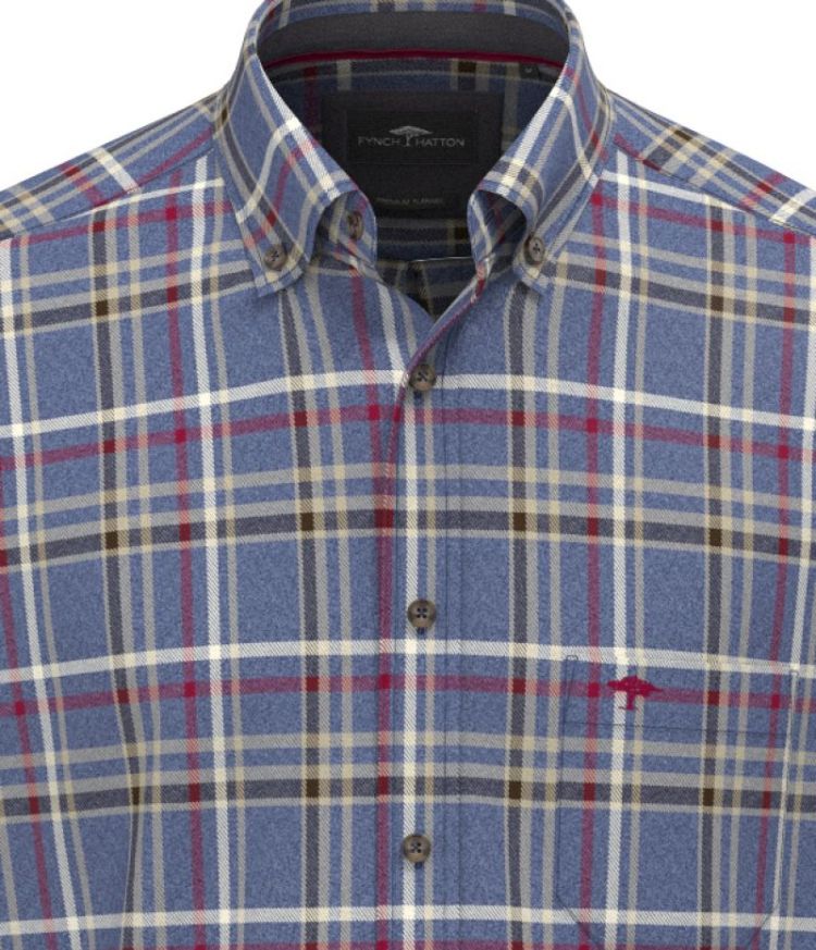 Premium Melange Check. B.D.. 1-1 661 ink blue
