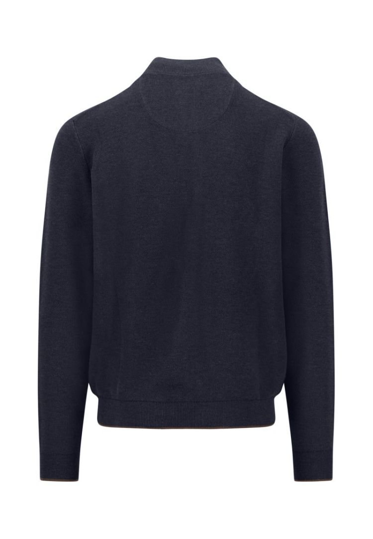 Cardigan-Zip. Structure 690 navy