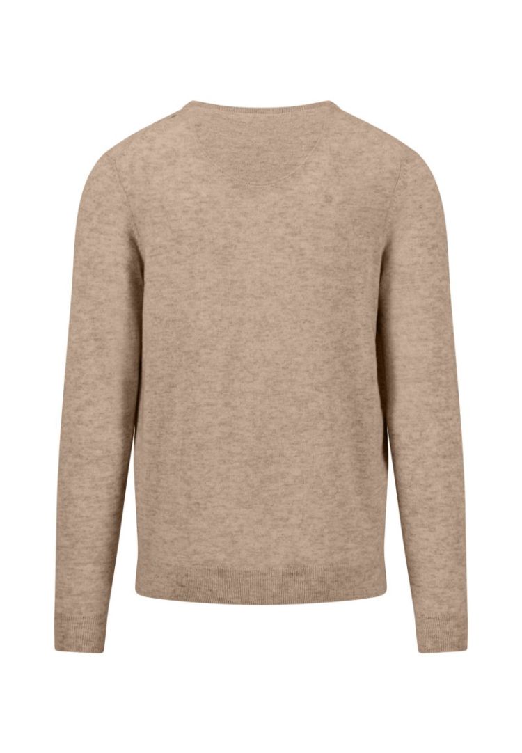 V-Neck. Merino Cashmere 864 taupe