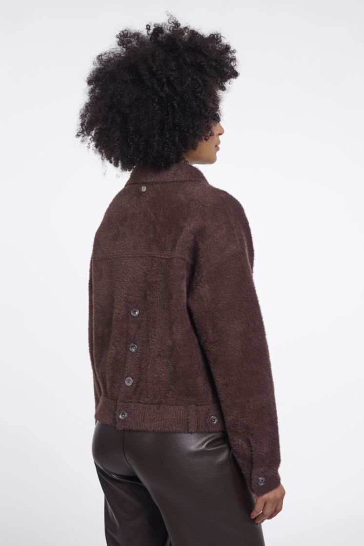 Boxy jacket Coffee roast 