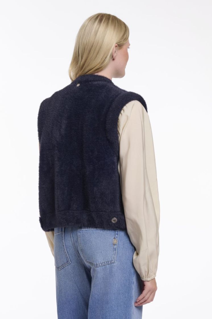 Short waistcoat Dark navy 