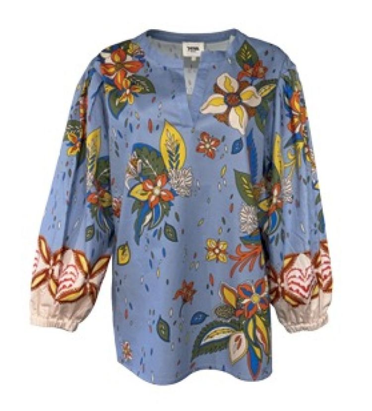 NORA BLOUSE Denim Garden 