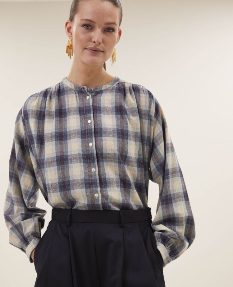 NYKA TOKYO CHECK BLOUSE 1617 tokyo chec