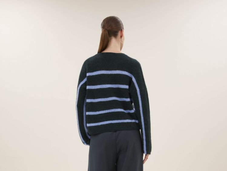 VIDE STRIPE PULLOVER 1409 green clou