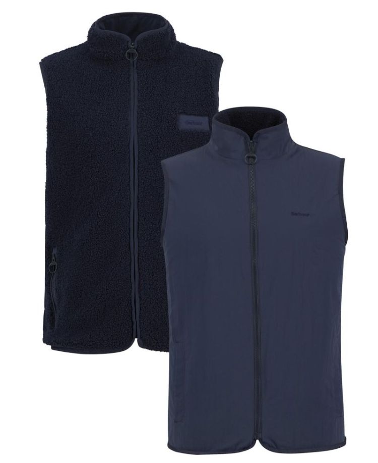 BARBOUR REVERSIBLE FLEECE GILET NY71 NAVY 