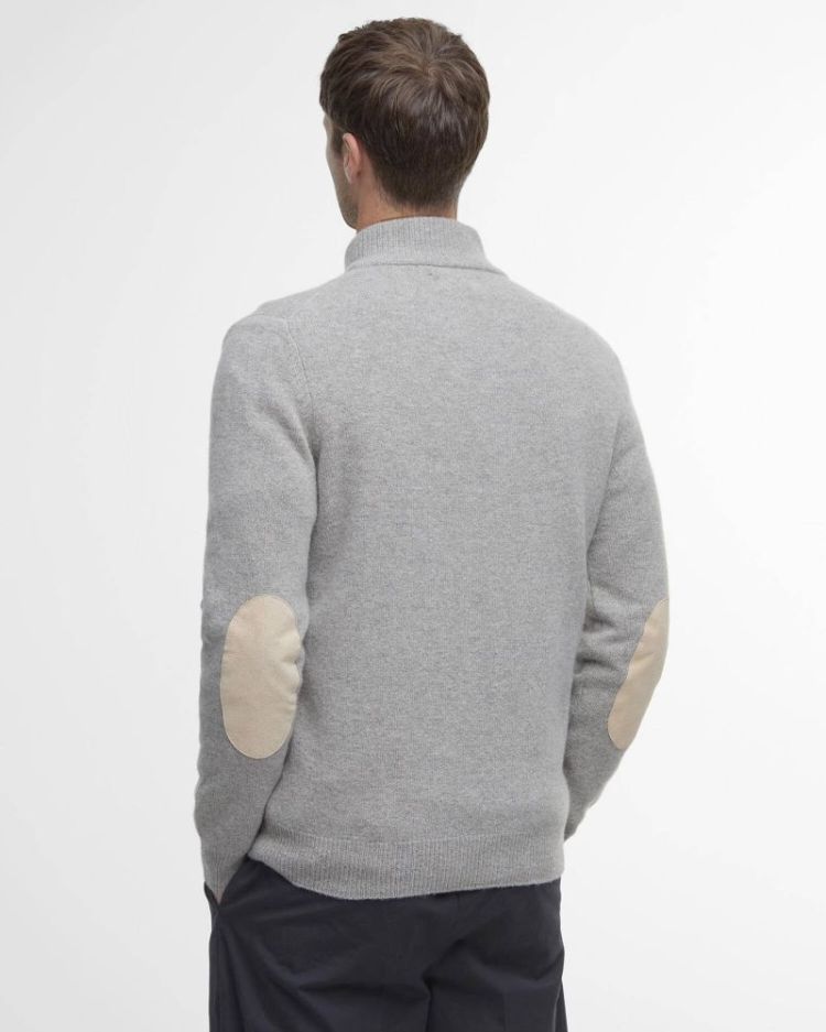 BARBOUR ESSENTIAL PATCH HALF ZIP KNITTED JUMPER SOS - ST51 STON