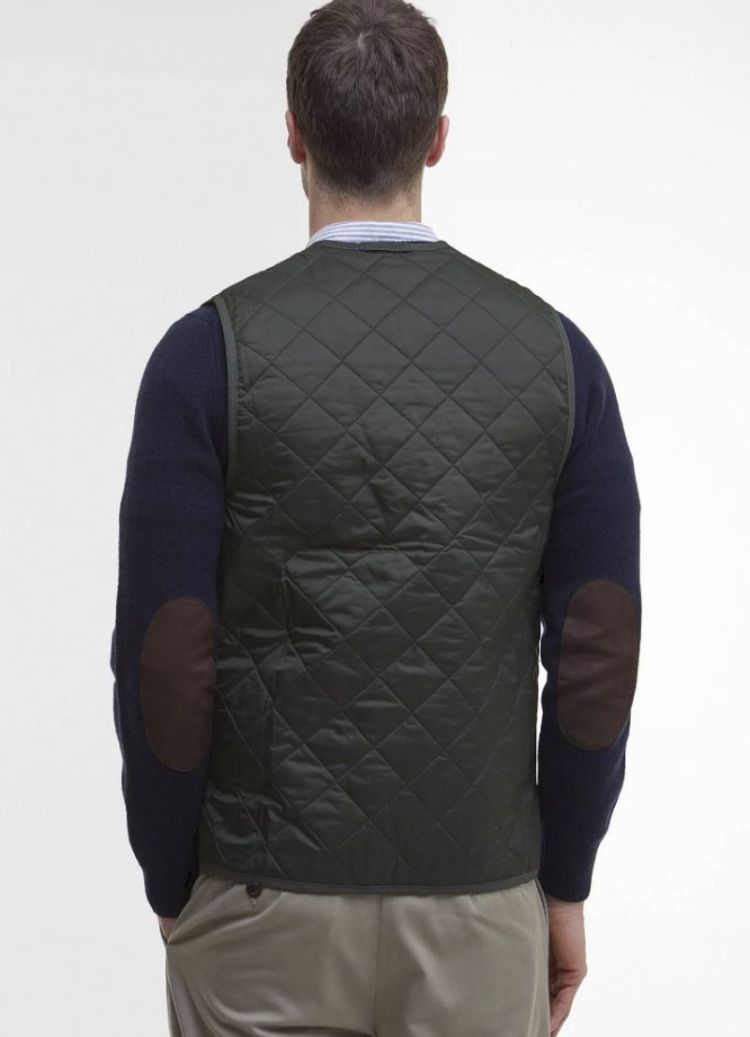 BARBOUR QUILTED WAISTCOAT-ZIP-IN LINER SOS - GN91 OLIV