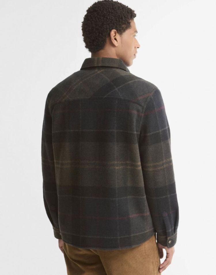 BARBOUR WOODLANE BRUSHED CHECK OVERSHIRT TN43 SHADOW CLA