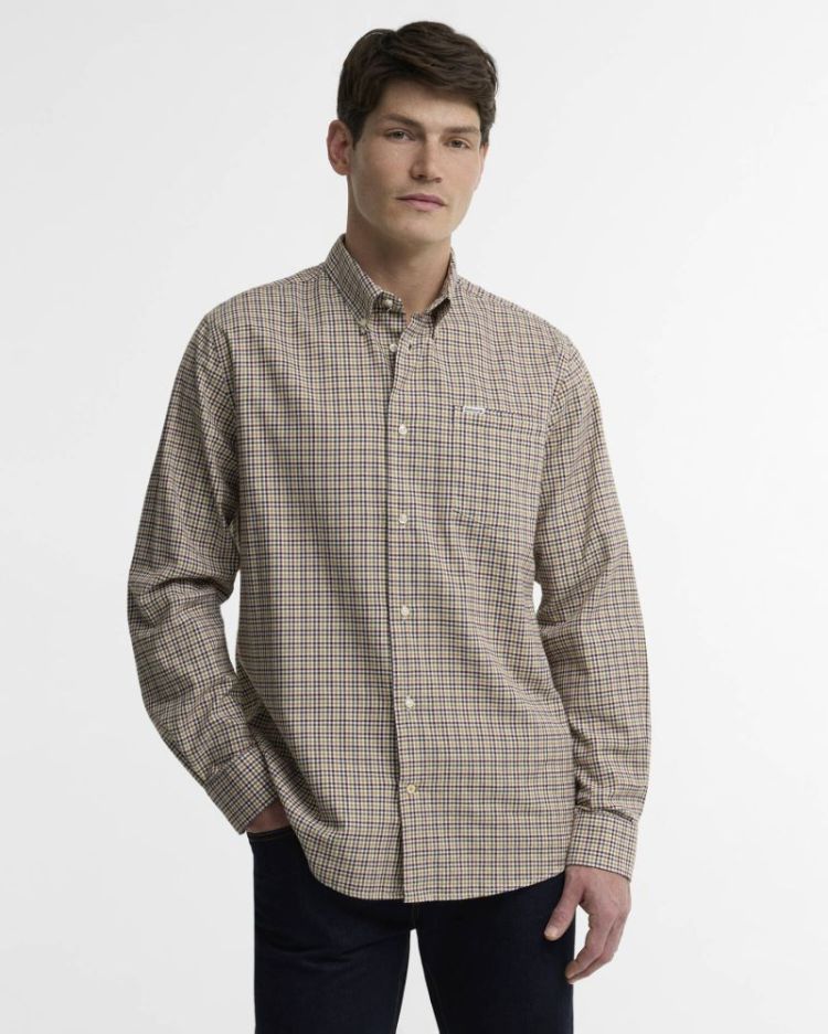 BARBOUR FARMTOWN REGULAR FIT CHECKED SHIRT RE86 DARK BORDE
