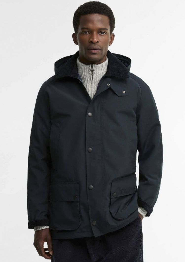 BARBOUR WINTER ASHBY WATERPROOF JACKET SOS - NY51 NAVY