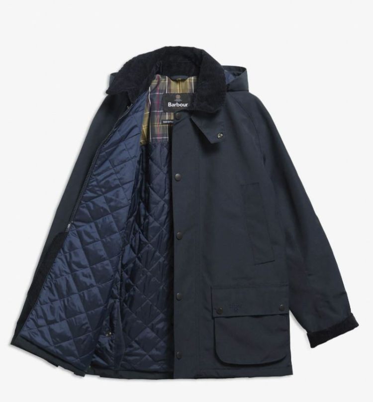 BARBOUR WINTER ASHBY WATERPROOF JACKET SOS - NY51 NAVY