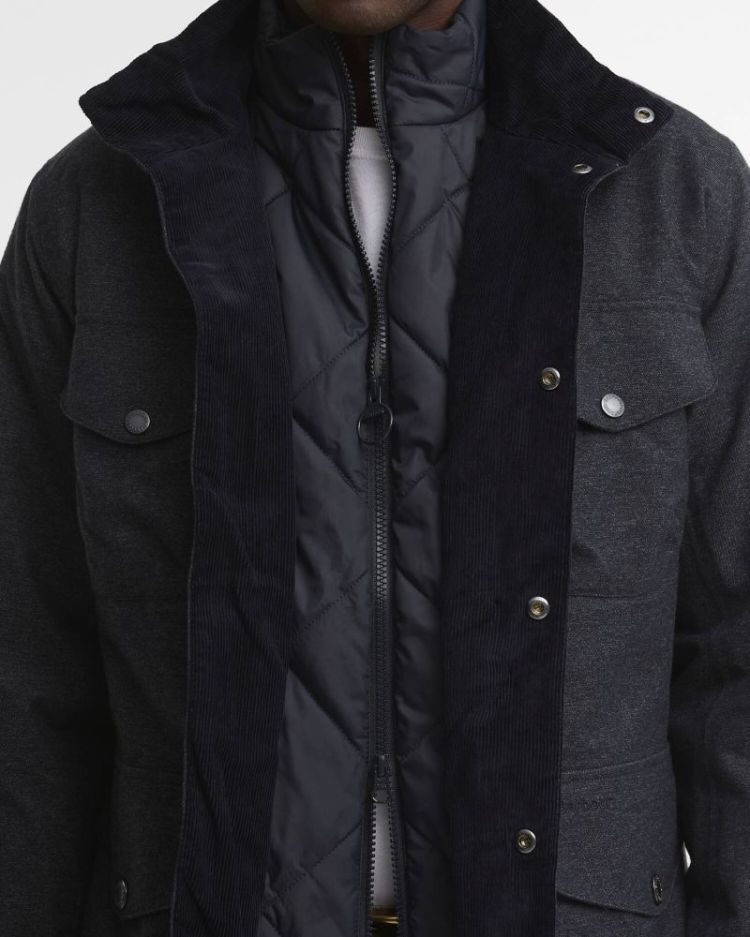 BARBOUR MODERN OGSTON WATERPROOF JACKET NY91 DARK NAVY 