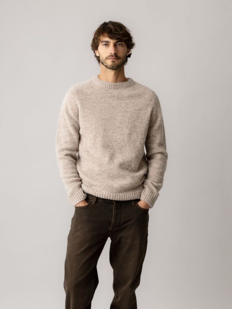 CARLOS CREW NECK KNIT 876 Light Grey 