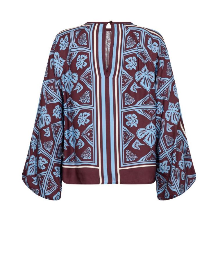 MILKEY LINOCUT BLOUSE 278 Port Royale