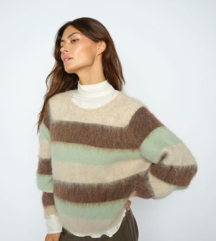 SUVI STRIPE KNIT 530 Frosty Gree