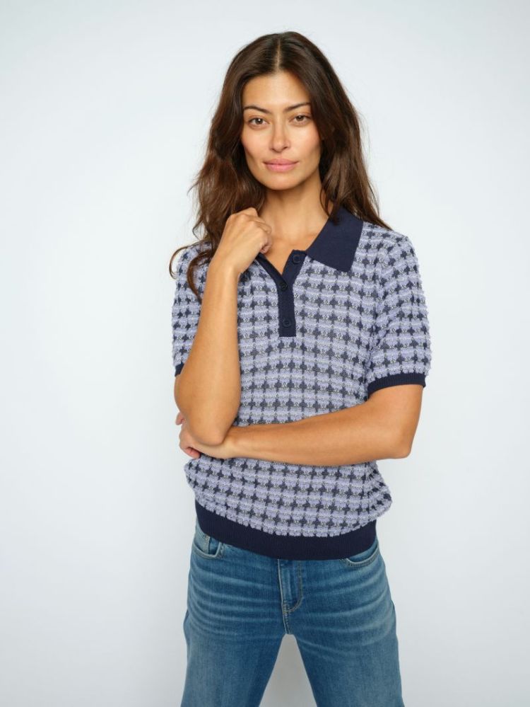TINK SS POLO KNIT 280 Violet Tuli