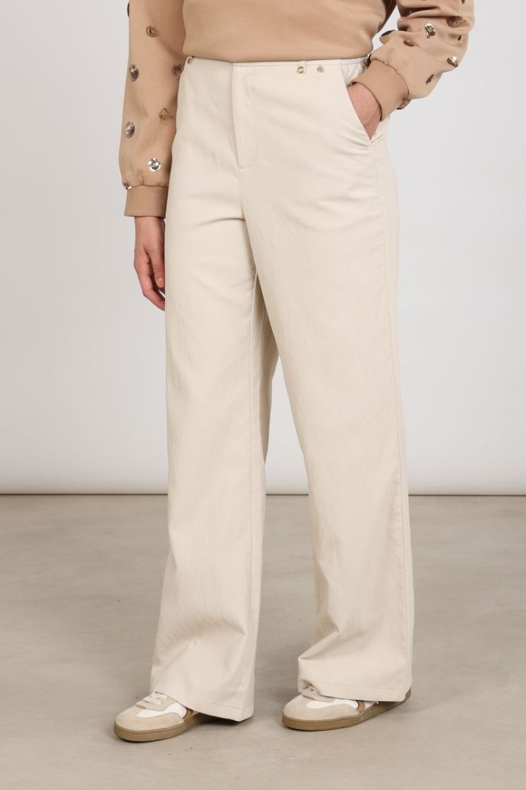 BEVERLY PANTS PU 9 Sand